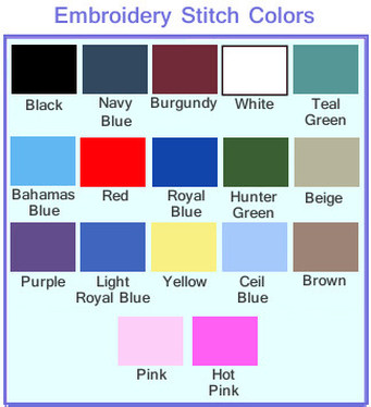 Kids Smock Color Chart